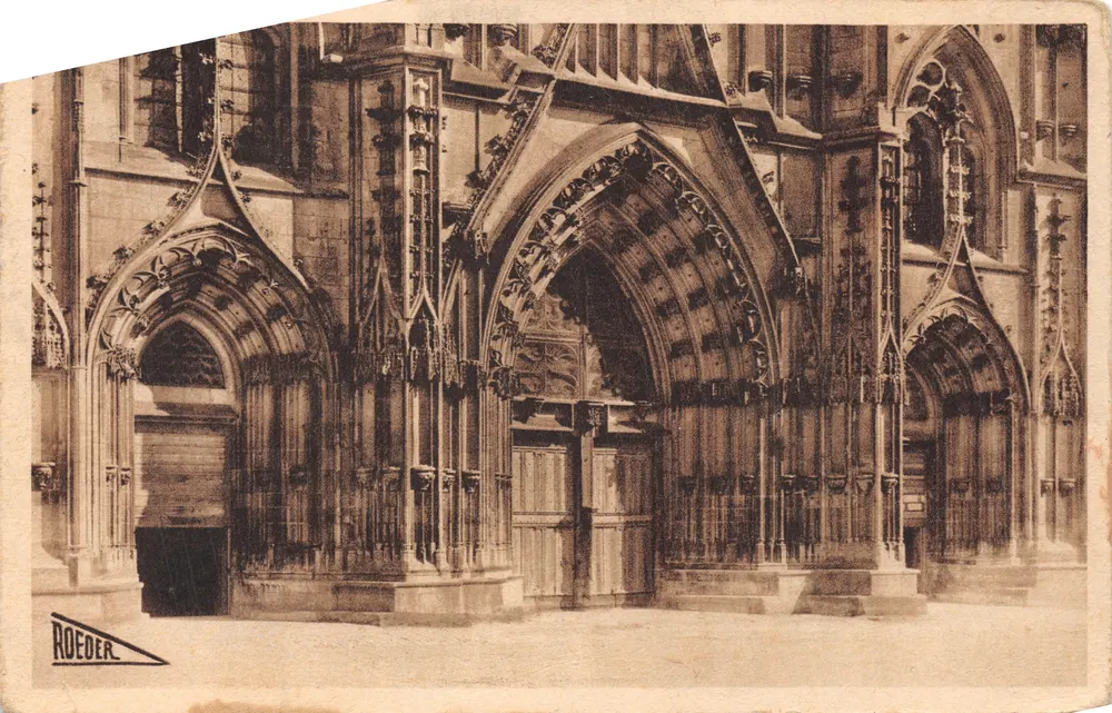 Toul — Ansicht des Kathedralentors — Edition d'Art V. Roeder - Vorderseite