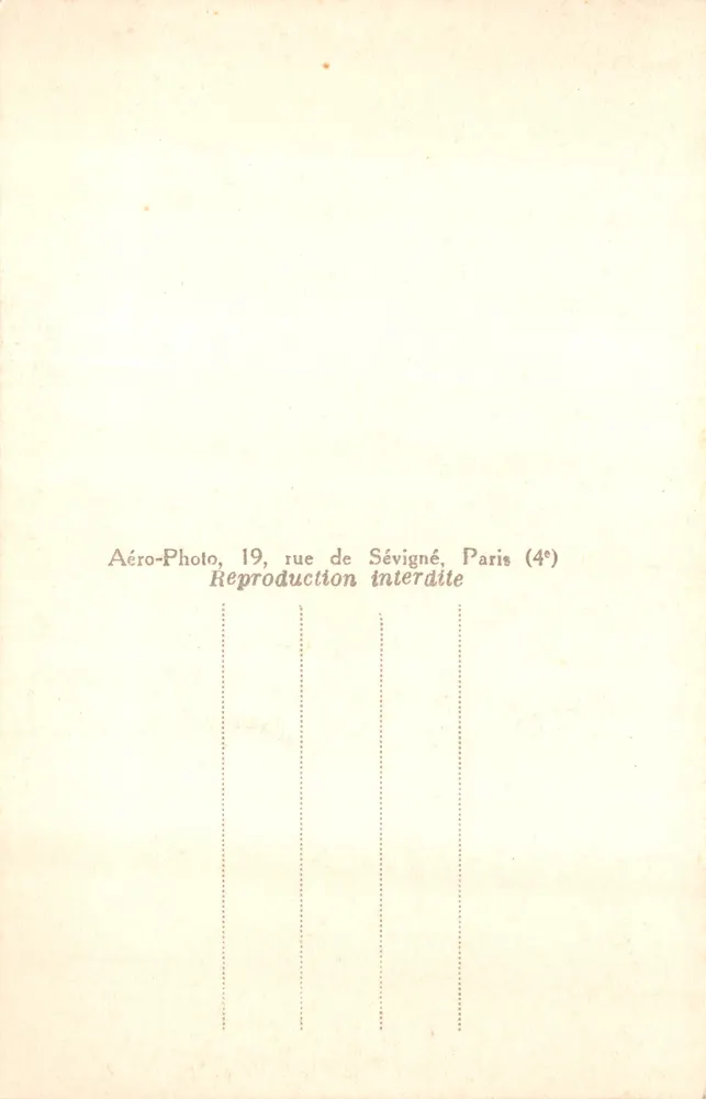 Chartres — Die Kathedrale, Nordportal, Mittelportal — Verlag JO 313 - Rückseite