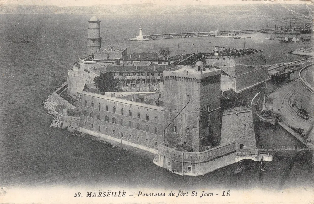 Marseille — Panorama van het fort St Jean — LR - Voorkant