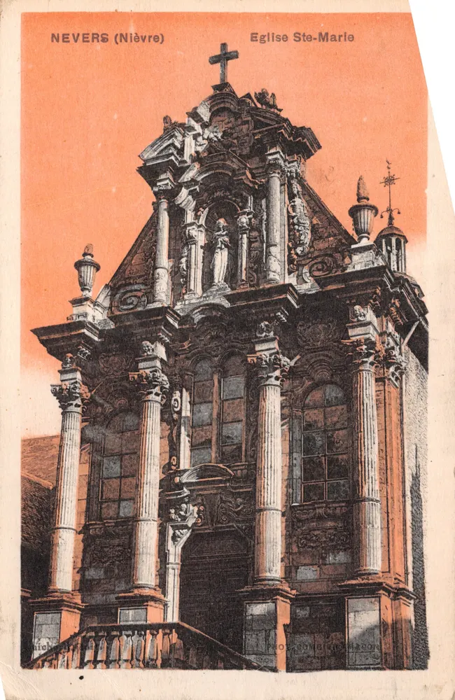 Nevers (Nièvre) — Kirche Sainte-Marie — Verlag 'Nevers' (Druck sichtbar unten rechts) - Vorderseite