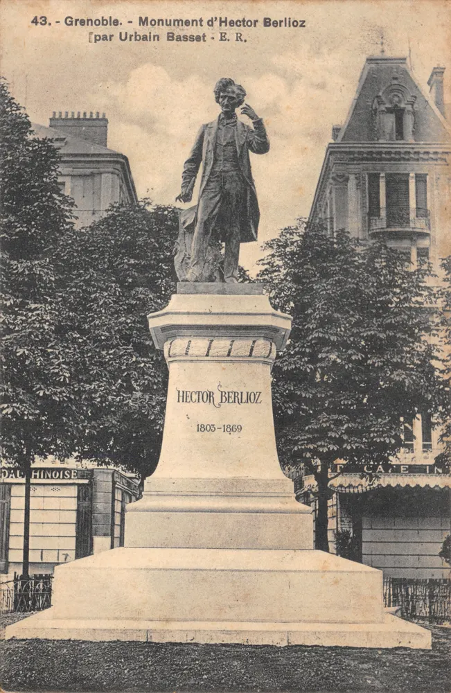 Grenoble - Monument d'Hector Berlioz - par Urbain Basset - E.R - Recto