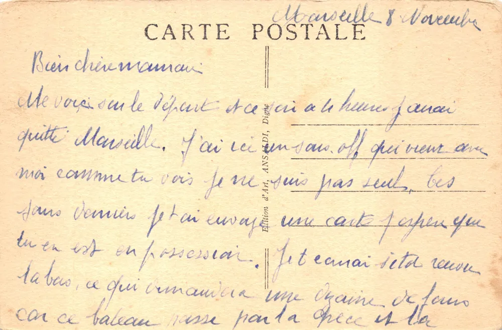 Marseille — La Porte d'Aix — Édition d'Art, ANS DI, Digne - Verso