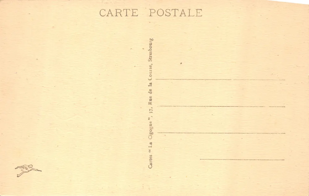 Colmar — Ansicht der Kathedrale Saint-Martin — Verlag 'Cartes "la Gigogne"' - Rückseite