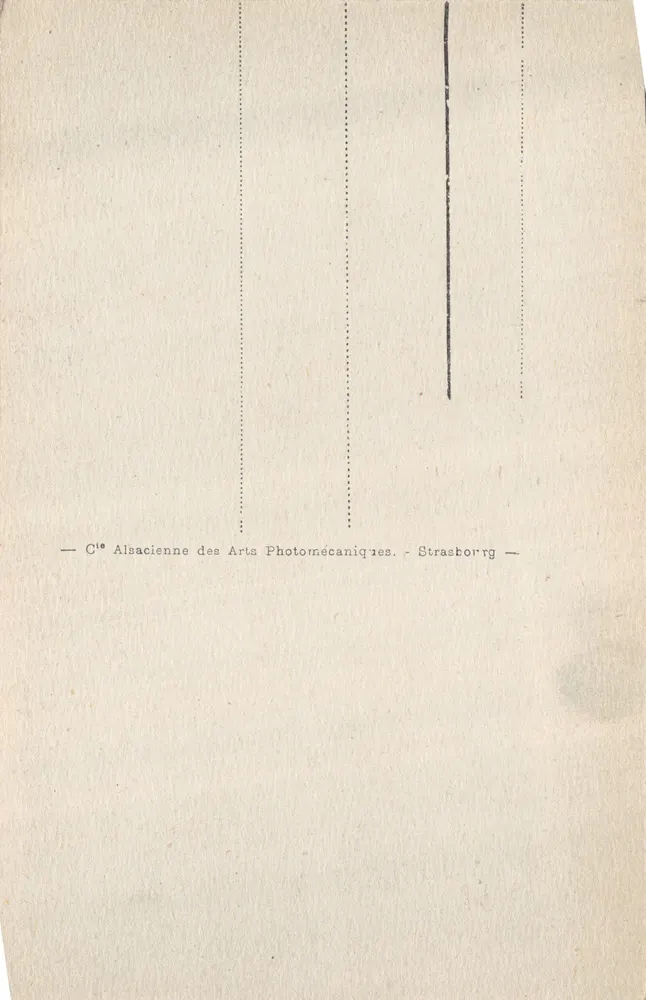Strasbourg - Ansicht des Lycée de jeunes filles — Verlag S. NERSON, Nr. 57 - Rückseite