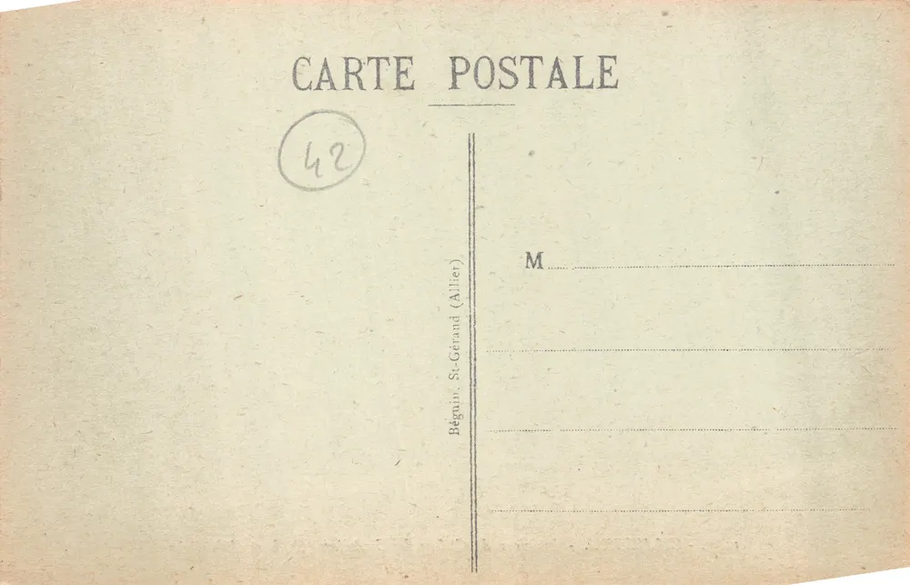 Charlieu — Innenansicht des Cloisters der Cordeliers (14. und 15. Jahrhundert) — Béginin St-Gérard (Allier) - Rückseite