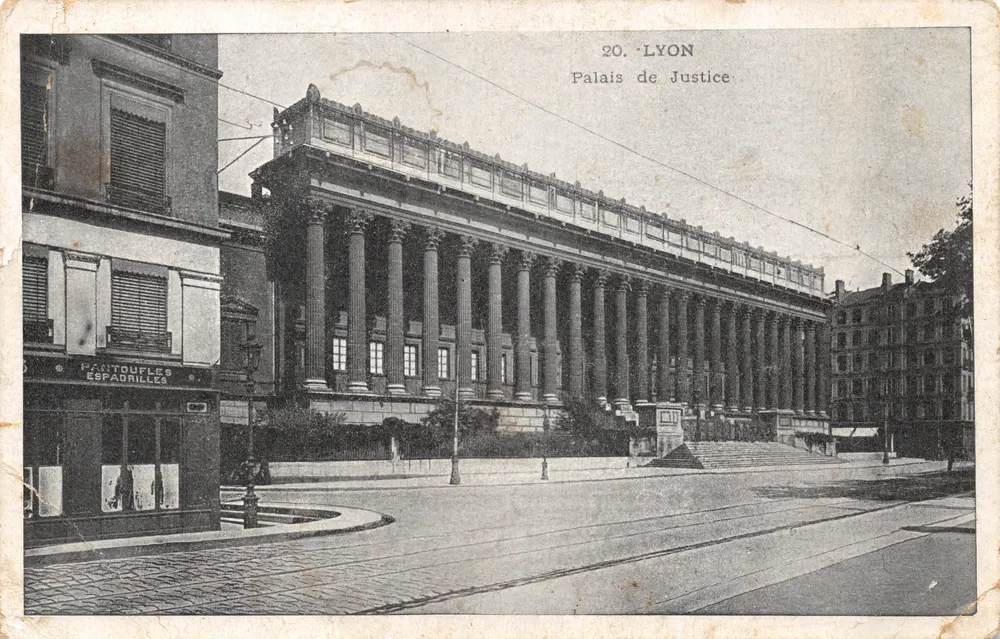 Lyon — Palast der Gerechtigkeit — Verlag Fantoufles Espadrilles, Nr. 20 - Vorderseite