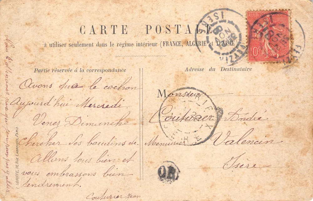 Lyon — Palast der Gerechtigkeit — Verlag Fantoufles Espadrilles, Nr. 20 - Rückseite