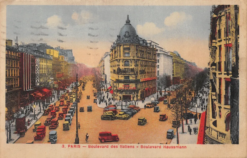 PARIS — Boulevard des Italiens - Boulevard Haussmann — LADÈRE, Paris - Vorderseite