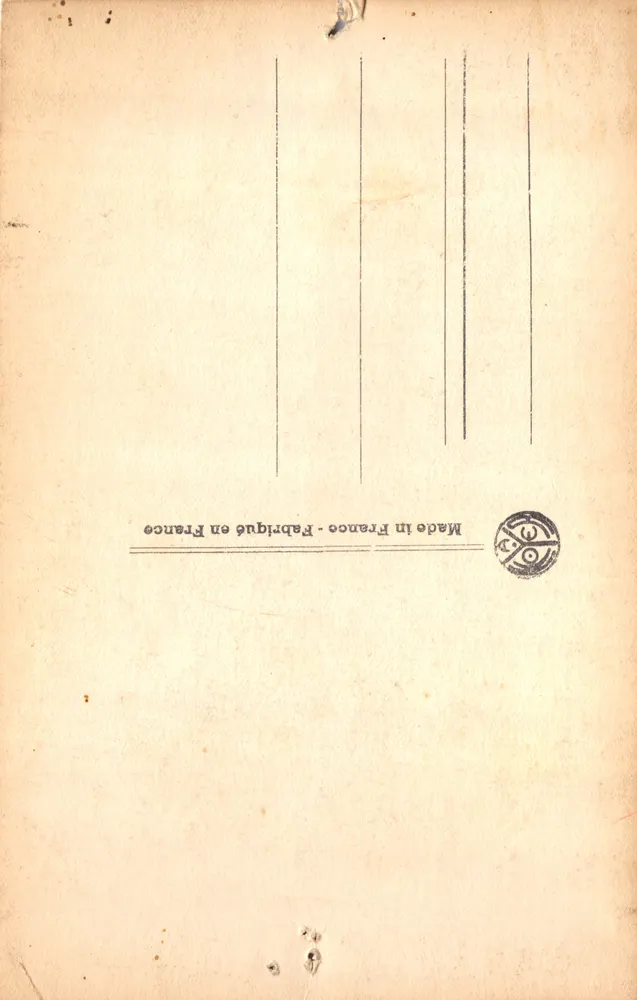 Couperin — Portrait des Komponisten (1668-1733) — Verlag A.N. PARIS, Nr. 332 - Rückseite