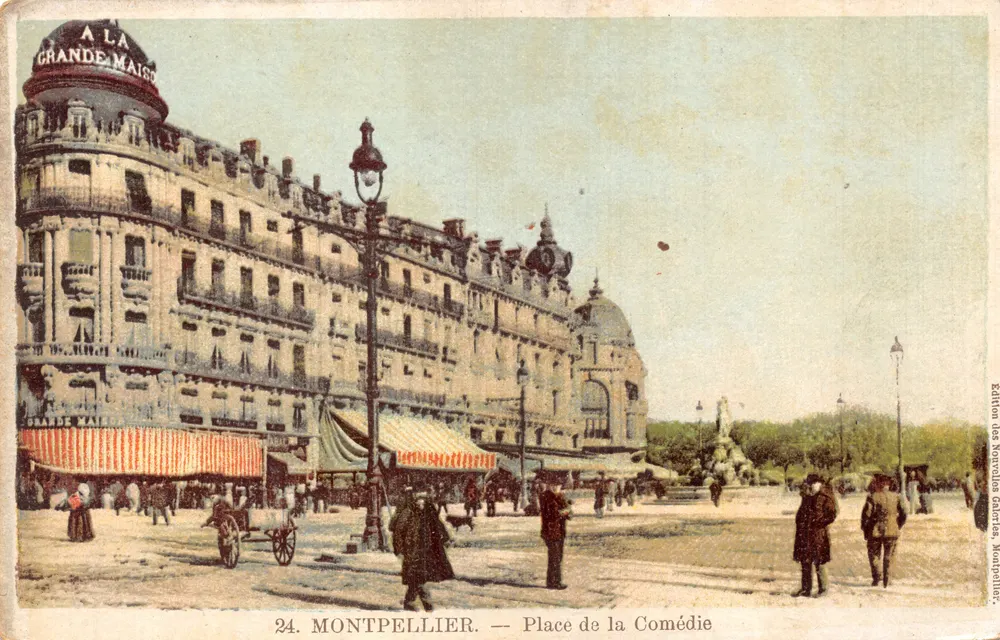 Montpellier — Platz der Komödie — Édition des Nouvelles Galeries, Montpellier - Vorderseite