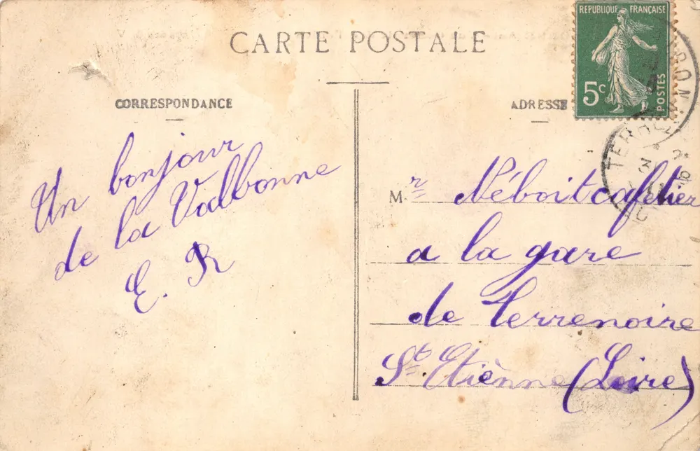 Die VALBONNE (Ain) — Allgemeiner Blick auf die Zelte — Edition G. V - Rückseite