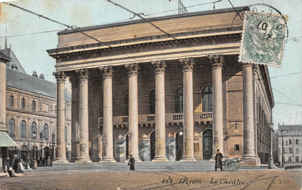 Dijon — Ansicht des Theaters — Verlag L.V. & Cie, Nr. 444 - Vorderseite