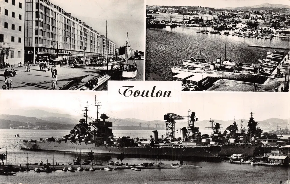 Toulon — Ansicht des Hafens und des militärischen Gebäudes — Editions ARIS Bateaux - Vorderseite