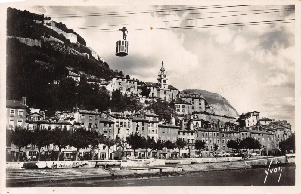 Der Seilbahn von Grenoble — Ansicht des Konvents der Basilika — Verleger YVON - Vorderseite