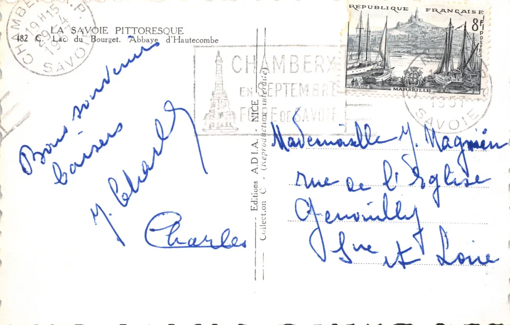 Lac du Bourget — Abbaye d'Hautecombe — Éditions ADIA - पीछे