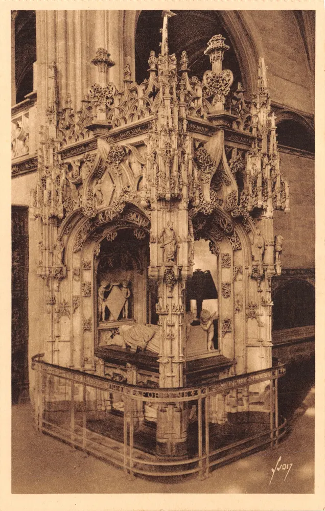 Bourg (Ain) - Kirche von Brou — Mausoleum von Marguerite von Österreich - Vorderseite