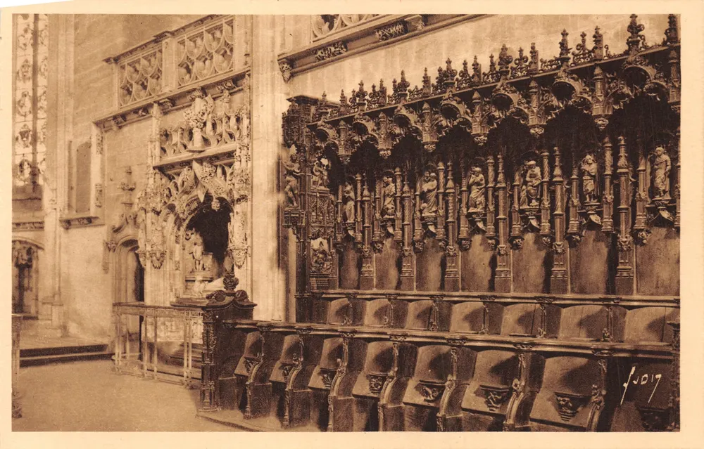 Bourg (Ain) - Kirche von Brou — Die Chorbanken — Éditions d'Art Yvon, Paris - Vorderseite