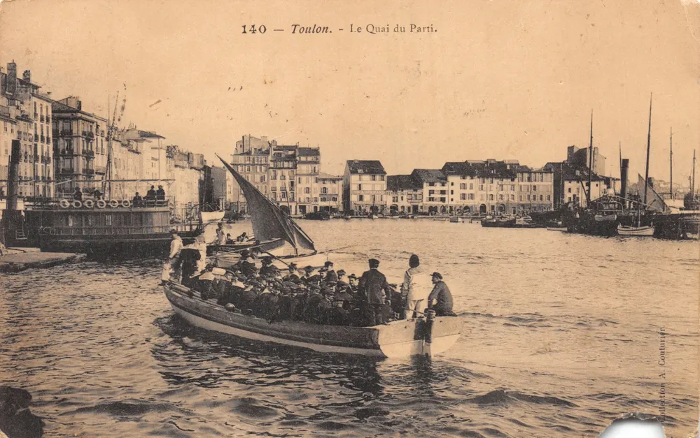 Toulon — Der Kai des Partei — Sammlung A. Couturier, n° 140 - Vorderseite