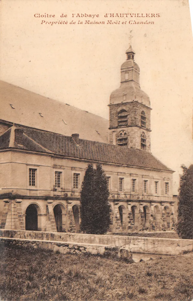 Kloster der Abtei Hautvillers — Eigentum des Hauses Moët & Chandon, Verlag Moët & Chandon - Vorderseite