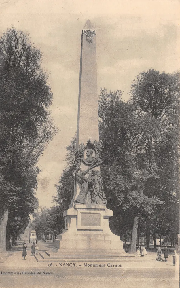 NANCY — Monument Carnot — Imprimeries Réunies de Nancy n°36 - Recto