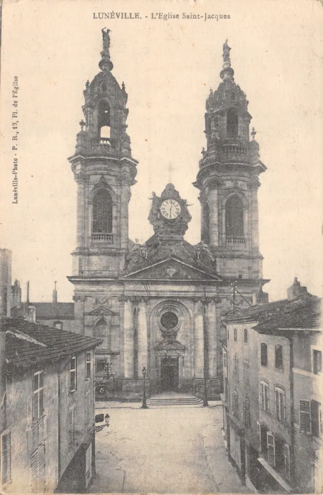 Lunéville — Kirche Saint-Jacques — Lunéville-Photo, Pl. 43 - Vorderseite