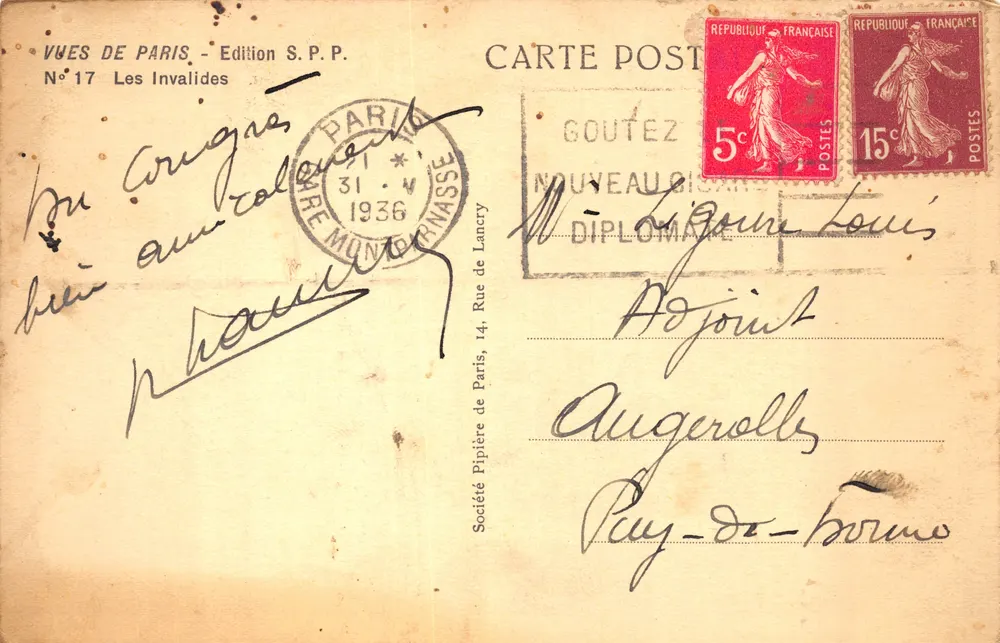 Les Invalides — éditeur S.P.P. N°17 - पीछे