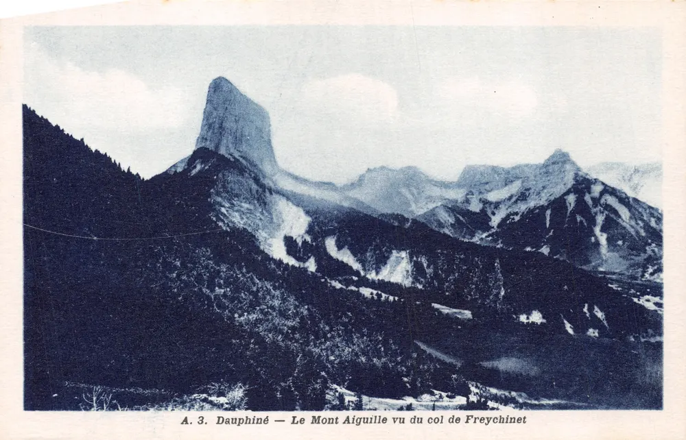 Dauphiné — Ansicht des Mont Aiguille vom Freychinet-Pass — A. 3 - Vorderseite
