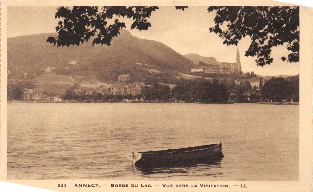 Annecy — Bordas do lago — Vista para a Visitação — LL - Frente