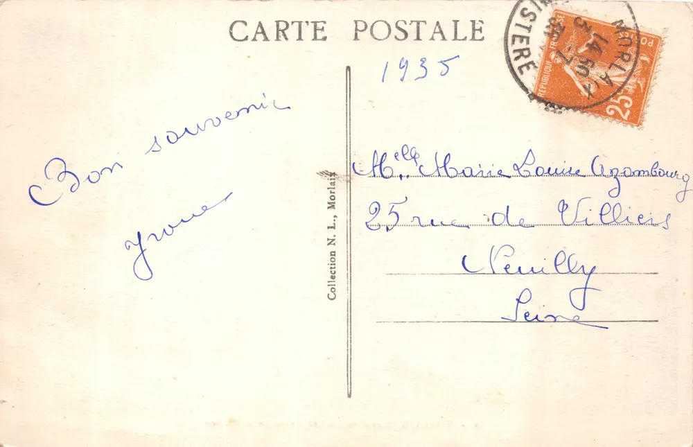 Morlaix (Finistère) — Ansicht der Flussufer — Verlag gedruckt auf der Karte, Nr. 80 - Rückseite