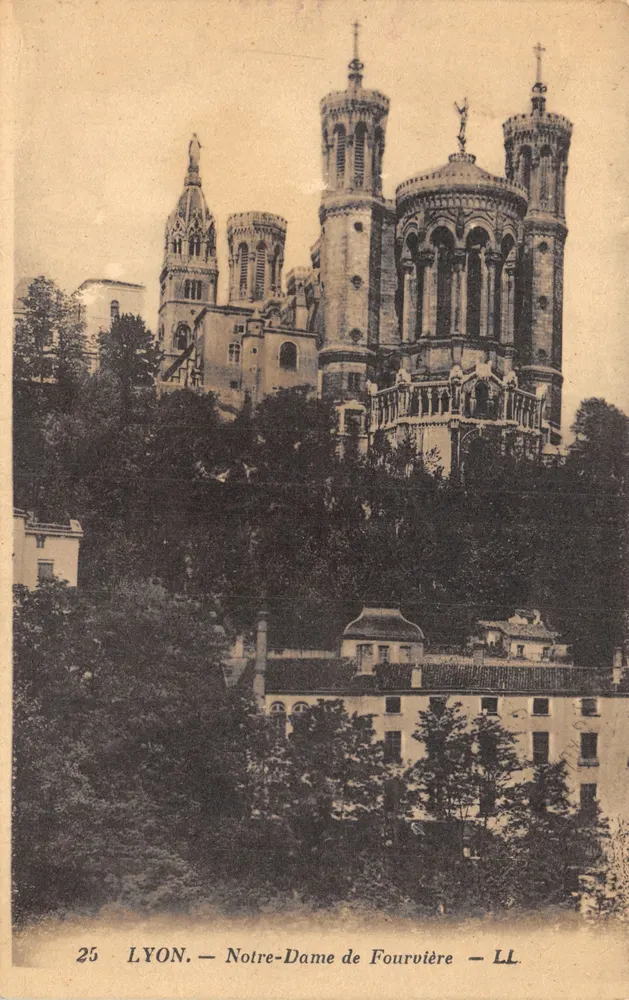 LYON — Notre-Dame de Fourvière — Verlag LL, Nr. 25 - Vorderseite