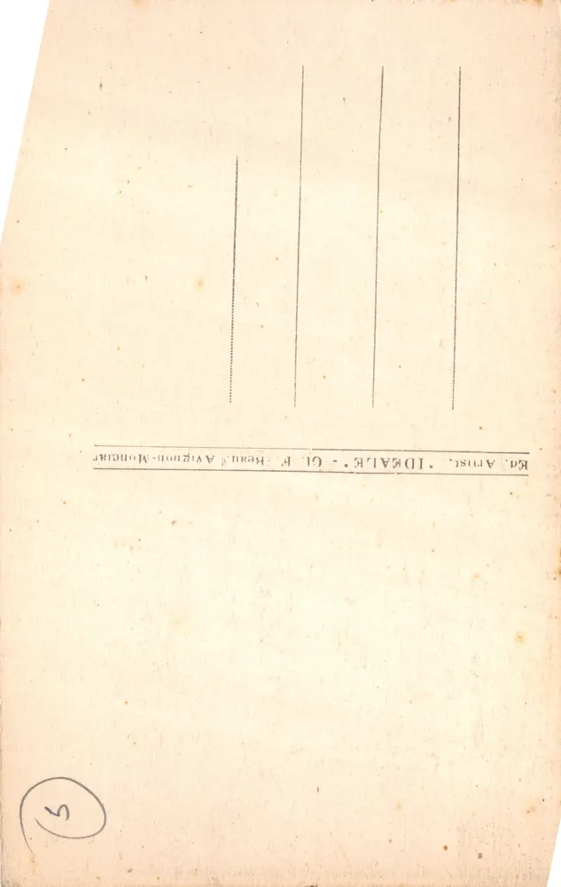 Orange — Intérieur de la Cathédrale — éditeur Idéale, n° 68 - Verso