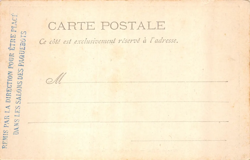 Aix-les-Bains — Casino der Villa des Fleurs — Verlag: SALONS DES PAQUEBOTS - Rückseite