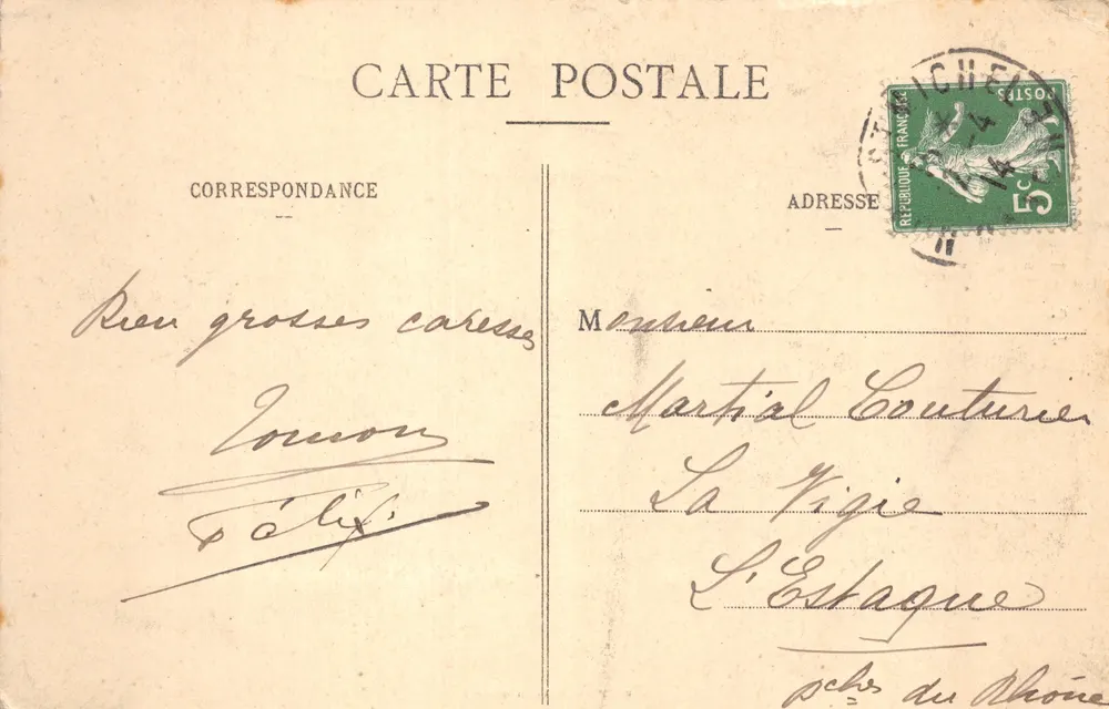 Mont-Saint-Michel — Allgemeiner Blick, östliche Seite — Sonderausgabe bei der Abtei, J.P. - 12 - Rückseite