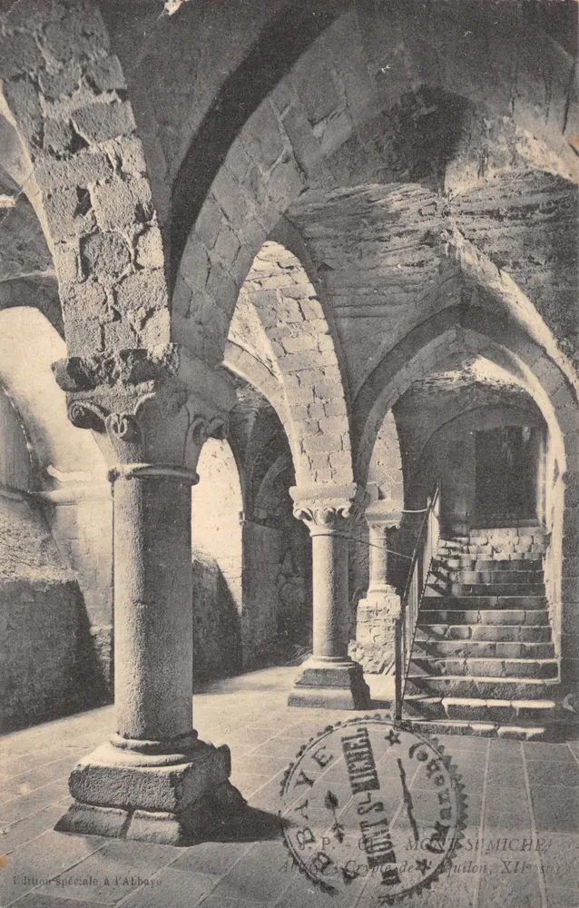 Krypta von Saint-Michel — Abtei Mont-Saint-Michel — Sonderausgabe in der Abtei - Vorderseite