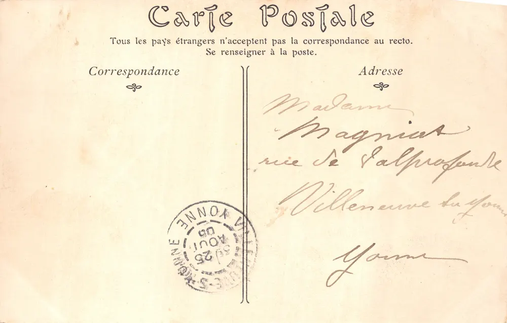 Angers — Das Präfektur, römische Arcaden entdeckt im Jahr 1836 — ND Phot, n°66 - Rückseite