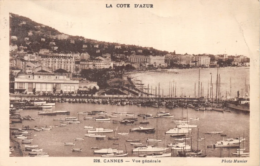 Cannes — Vista geral — Foto Munier, n.º 226 - Frente