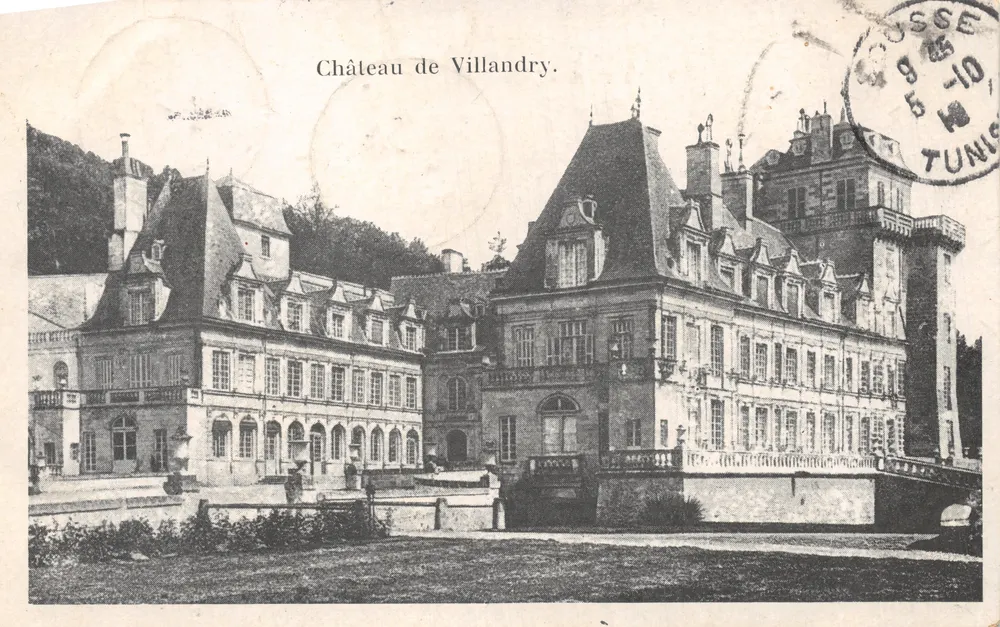 Schloss Villandry — Ansicht des Schlosses und seiner Gärten — Verleger nicht sichtbar - Vorderseite