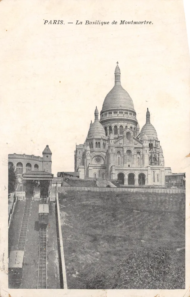 Paris — Die Basilika von Montmartre — Verleger Drucker nicht sichtbar - Vorderseite