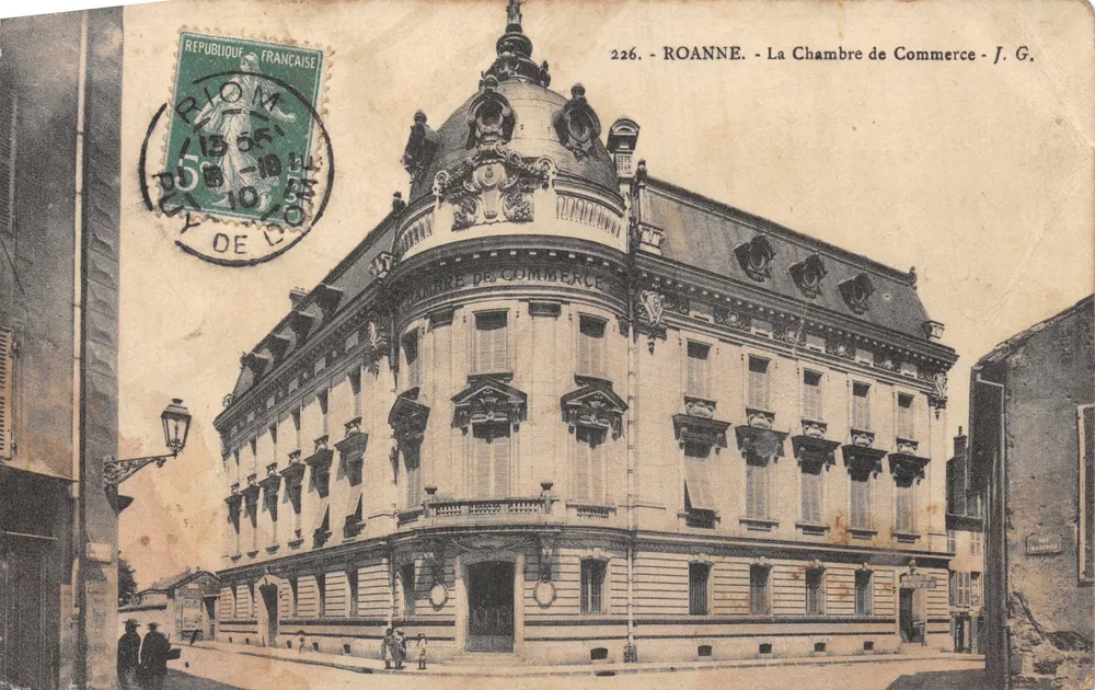 Roanne — A Câmara de Comércio — J. G. (editor) - Frente