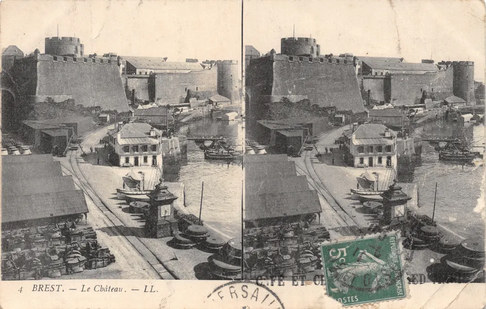 Brest — Le Château — LL. Éditeur LL. N°4 - आगे