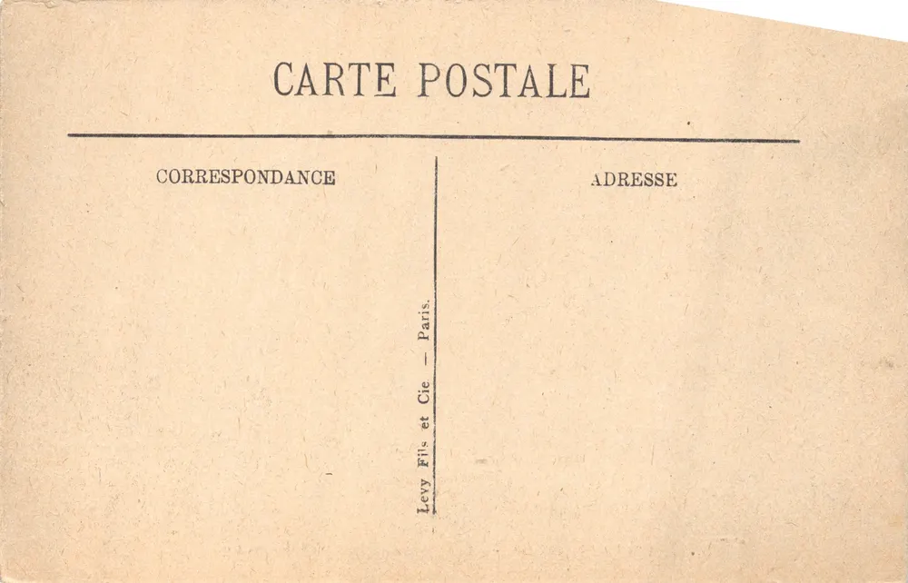 Park von Versailles — Die Großen Wasser des Neptun — Verlag Levy Fils et Cie, Paris - Rückseite