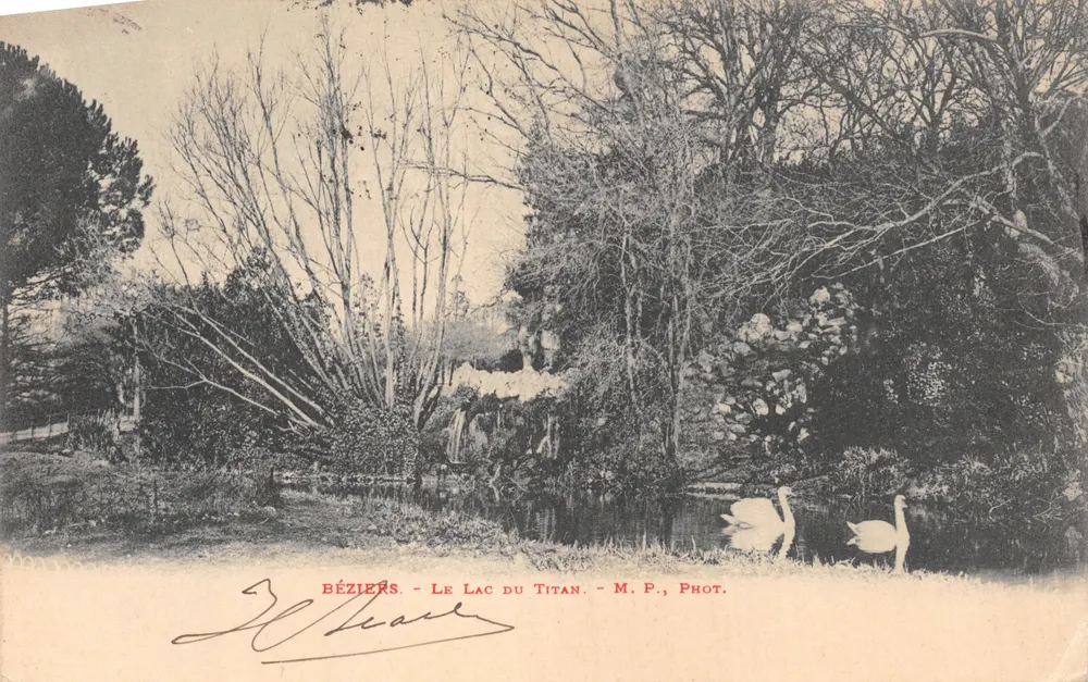 Béziers — Ansicht des Sees Titan — M.P., Phot - Vorderseite