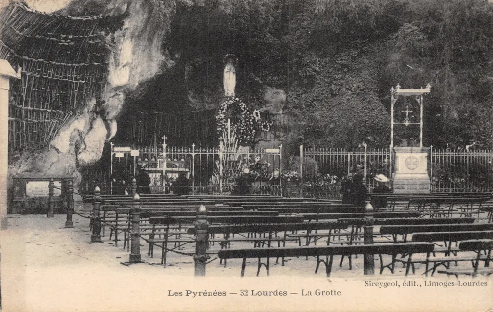 Die Pyrenäen — 32 Lourdes — Die Höhle — Sireygeol, Verlag, Limoges-Lourdes - Vorderseite