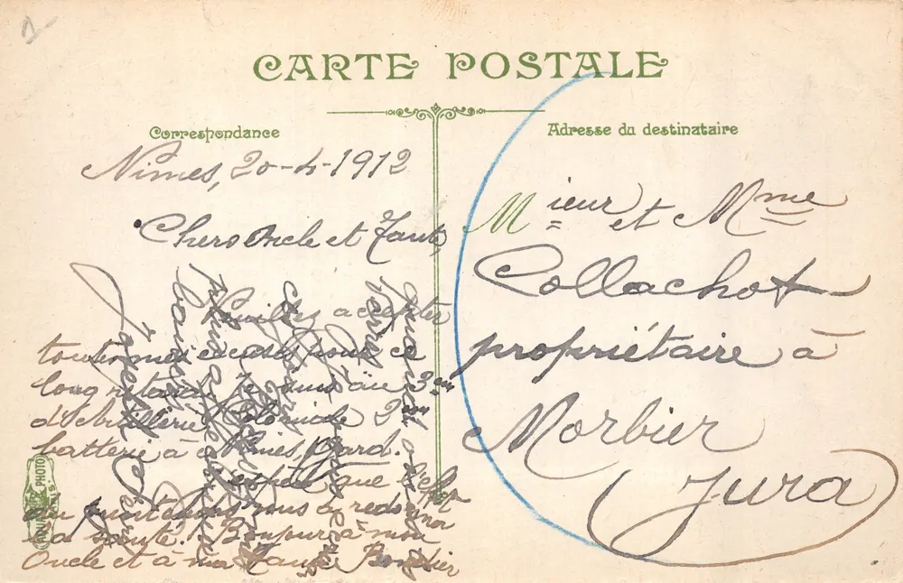 Nîmes — Garten der Fontaine — Verlag L.V.A.C - Rückseite