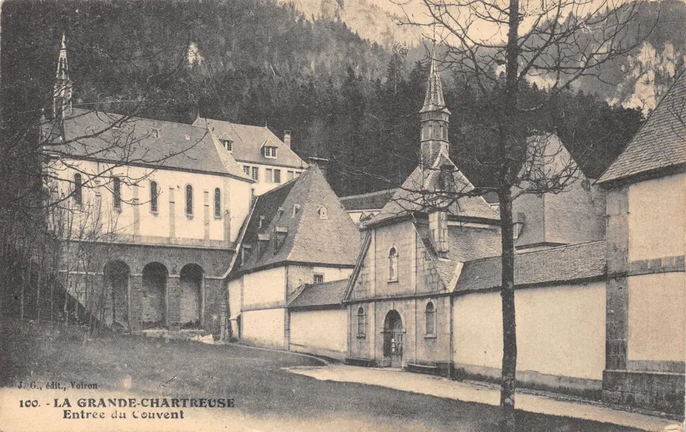La Grande-Chartreuse — Eingang zum Kloster — J.G., Verlag, Voiron, Nr. 100 - Vorderseite