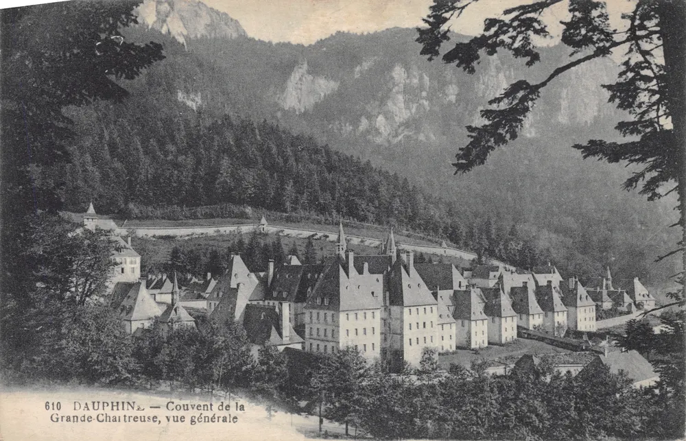 Dauphiné — Kloster der Grande-Chaîtreuse, allgemeiner Blick — Verlag P. GAUDE, Grenoble - Vorderseite