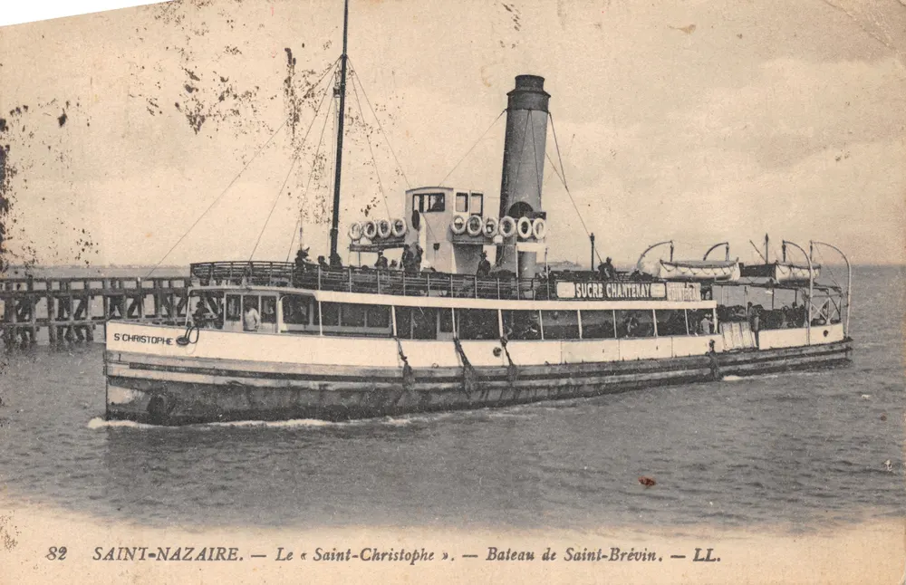 Saint-Nazaire — Der « Saint-Christophe » — Dampfschiff aus Saint-Brévin — LL. — n°82 - Vorderseite