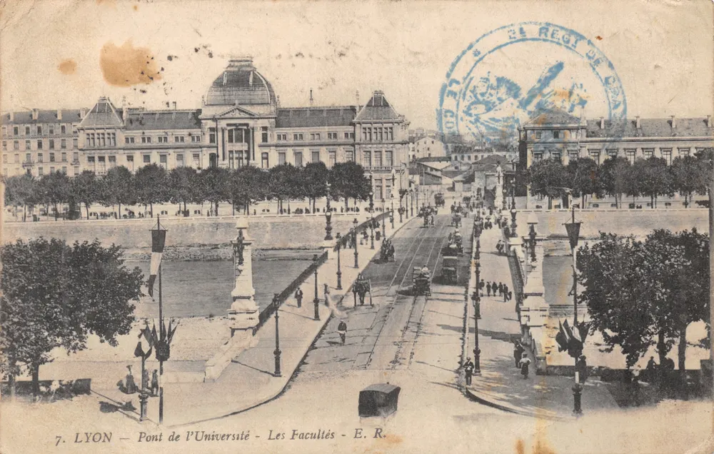 LYON — Universitätsbrücke — Die Fakultäten — E. R - Vorderseite