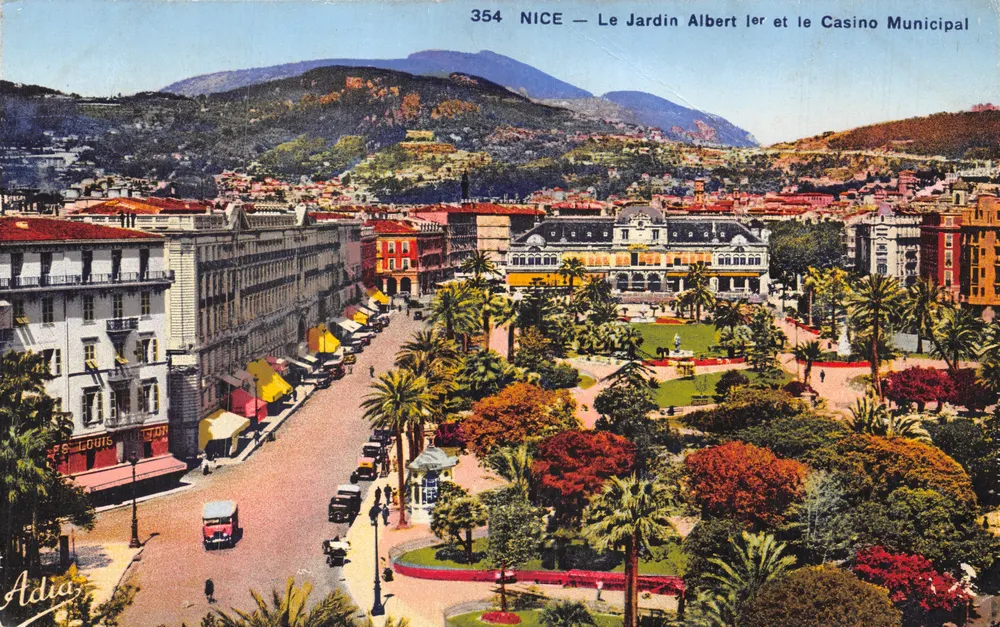 NICE — Garten Albert Ier und Gemeindekasino — Adria, n° 354 - Vorderseite