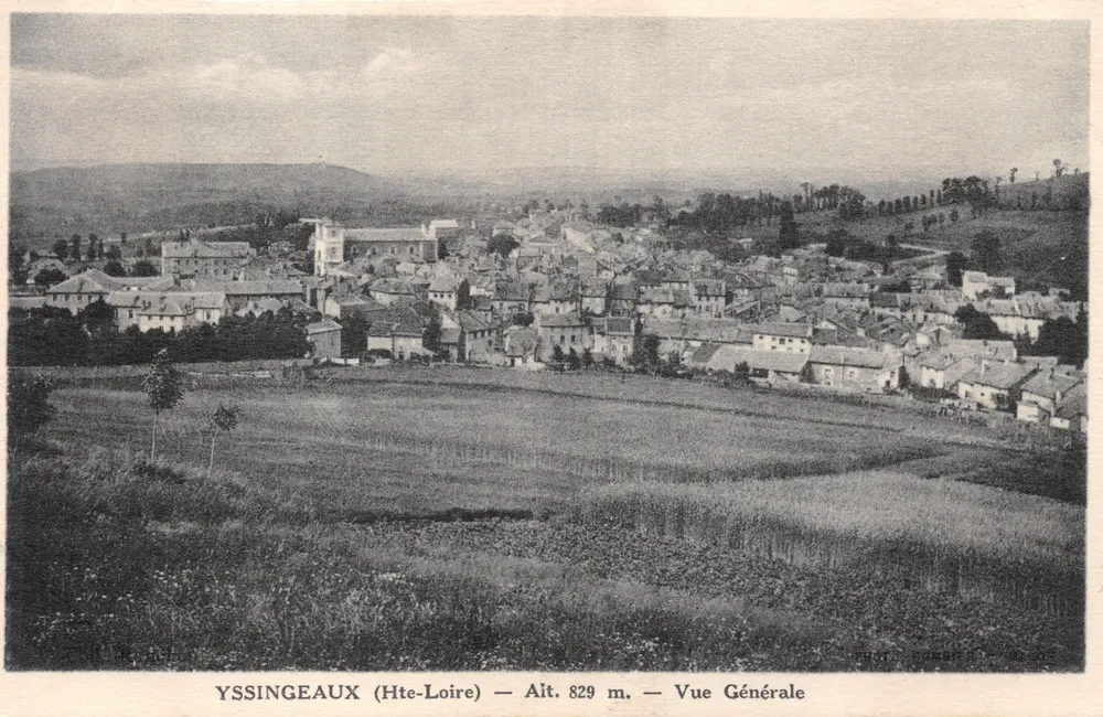 Yssingeaux (Hte-Loire) — Vue Générale — éditeur BUMT. ROMBIS - MLODE - Recto